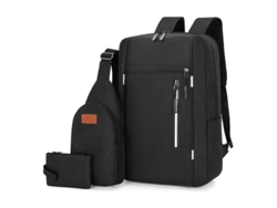 Mochila Escolar Duradera Odm/obm 3en1 Nuevo Negro