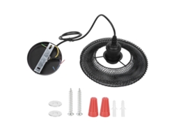 Rebe-lámpara Colgante De Hierro Forjado Led Nórdico Innovador Para Sala De Estar Decoración Ac85-265v Negro