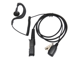 Auriculares Con Forma De G Con Cable De Pu Y Micrófono Ptt Para Radios Xpr3500e, Xpr3300, Xpr3000, Xir Y P6620.