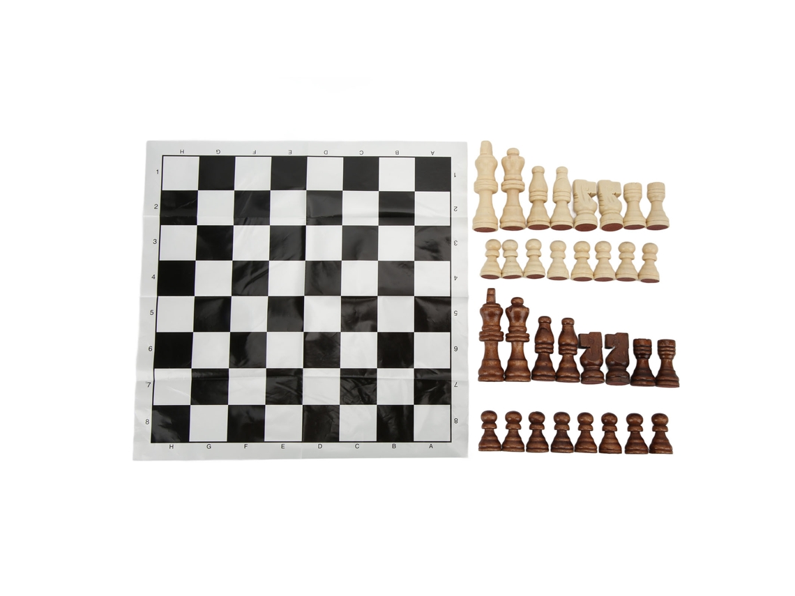 Tablero De Ajedrez Plegable Con 32 Piezas: Juego De Mesa Portátil Para Fiestas Y Reuniones Festivas.