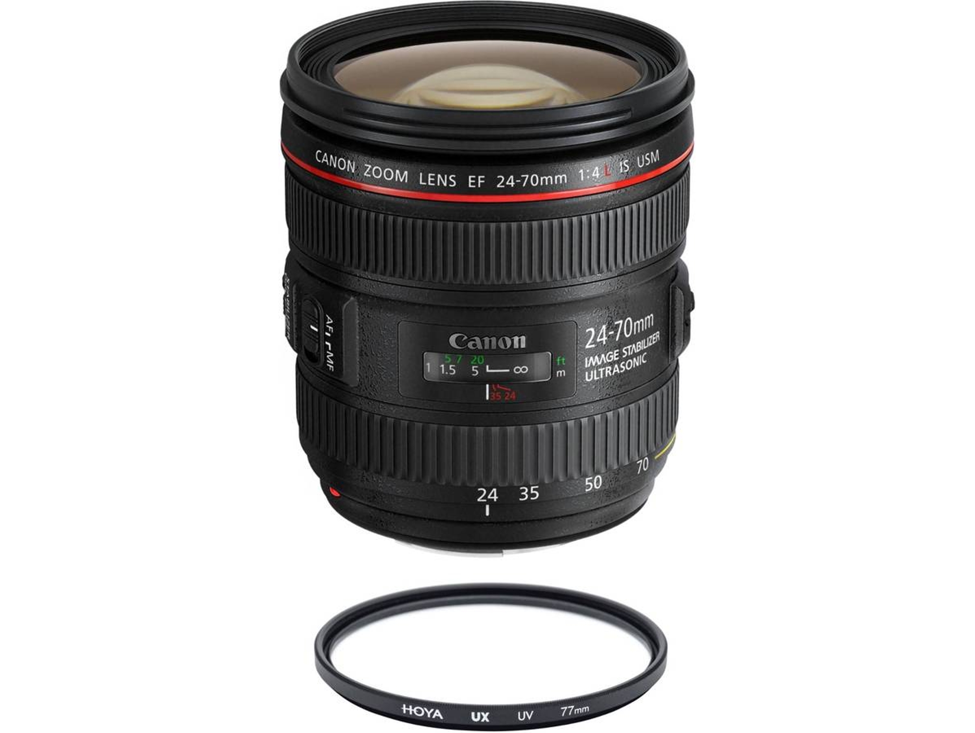 Objetivo CANON EF 24-70mm F4L IS USM + Hoya UX UV 77mm