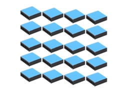 20 Dissipadores Alumínio Preto 40x40x11mm para Chips