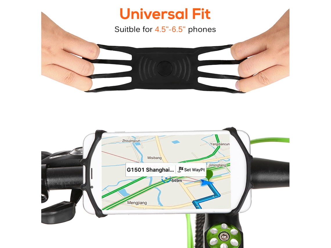 Soporte Universal Para Teléfono Y Computadora De Bicicleta, Montura Multifuncional Para Manillar, Compatible Con Teléfonos De 4.5 A 6.5 Pulgadas