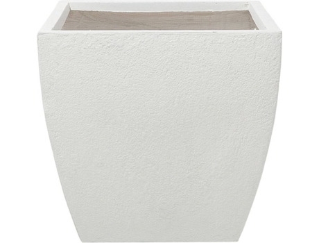 Maceta blanca cuadrada 53x53x51 cm BELIANI Oricos
