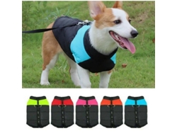 Abrigo impermeable Rebe-coat para perros pequeños, abrigo de invierno cálido con arnés, tallas S-XL, verde.