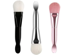 Brochas De Fibra Suave Para Mascarillas Faciales Con Cuchara Integrada: Herramientas De Belleza Para Aplicar Mascarillas De Arcilla Y Líquidas.