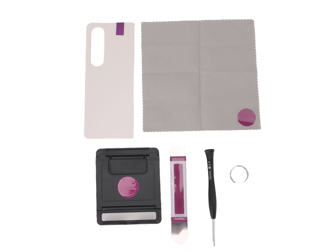 Cambio De Tapa Trasera De Vidrio Para Galaxy Z Fold 4 5g Con Adhesivo Y Herramientas Blanco