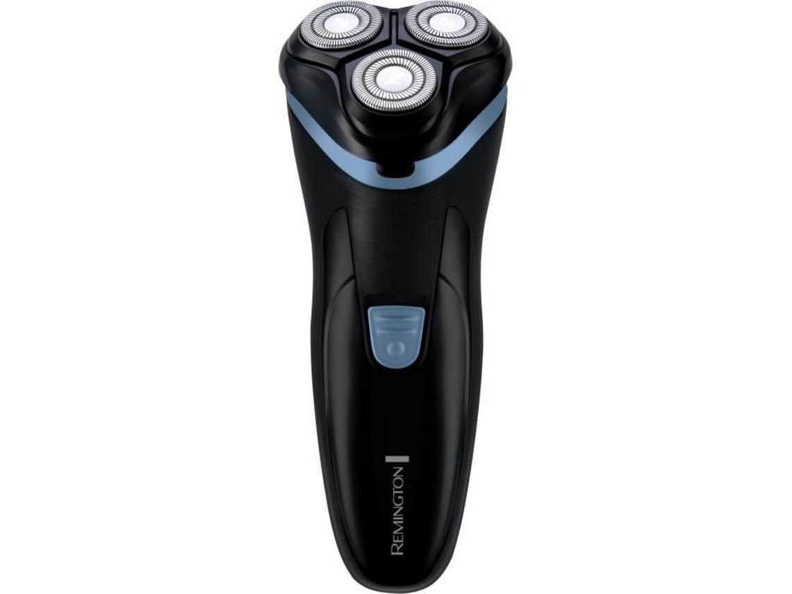 Afeitadora rotativa inalámbrica Remington R1000, recortadora retráctil de doble vía con 3 cuchillas, duración de batería de 30 minutos, luz LED