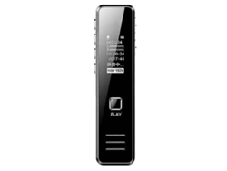 Mini grabadora digital, 192 kbps, 20 horas de grabación, reproductor MP3 de 4 GB Yizhood (negro)