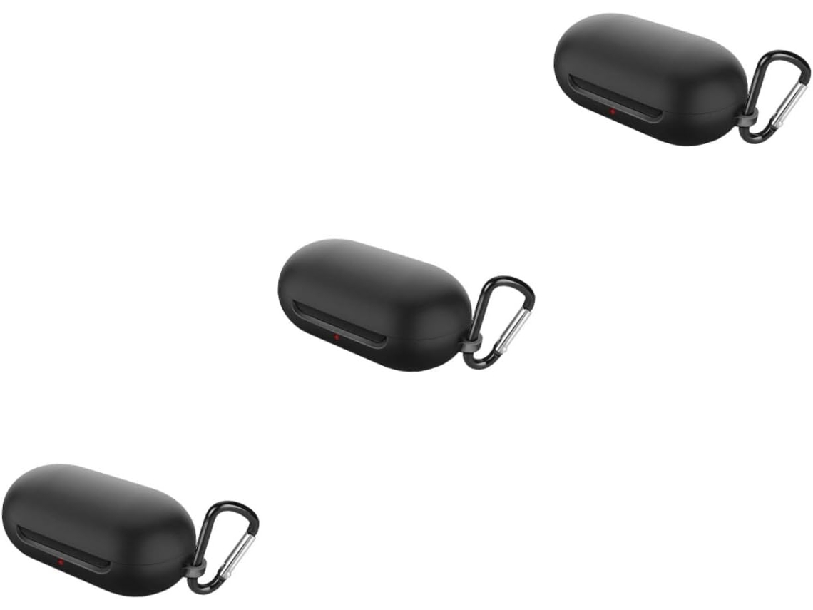 Estuche Mate De 3 Piezas Para Auriculares Inalámbricos, Compatible Con Mosquetón.