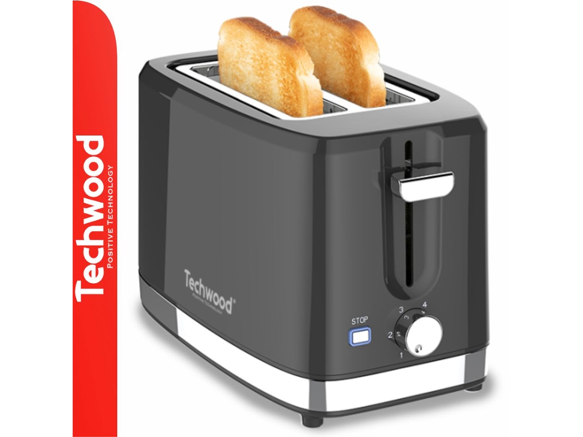 Tostadora Techwood de 2 ranuras y 750 W