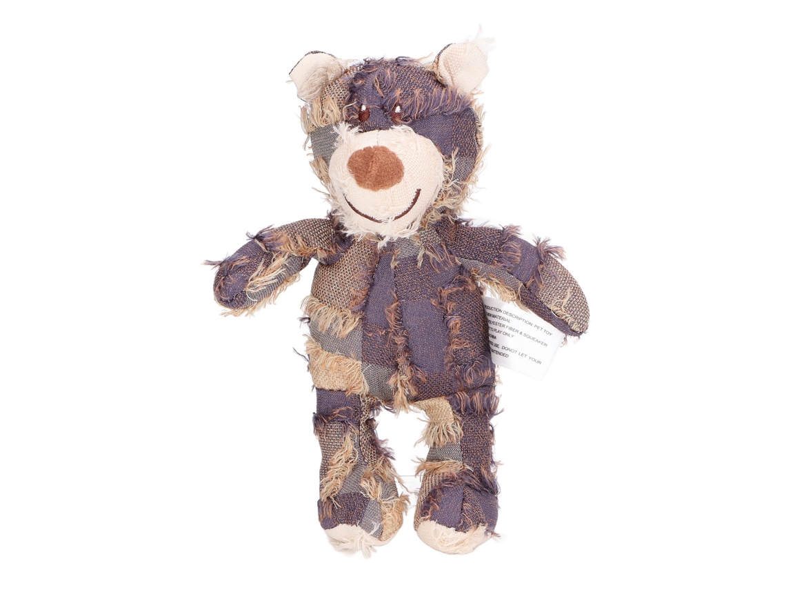 2026-juguete De Oso Interactivo Para Perros Resistente A Mordiscos, Con Sonido, Peluche Morado, Compañero Canino