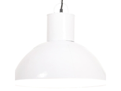 vidaXL Lámpara colgante redonda 25 W blanca 48 cm E27
