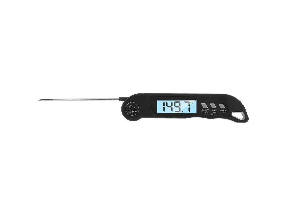 Termómetro electrónico flexible con alarma GOKOCO para barbacoa, medidor de temperatura de alimentos, color negro.
