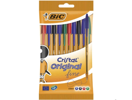 Bic Cristal Fine Esferog Sortidas 10 Unidades