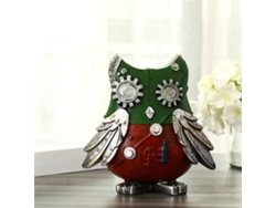 Hucha De Resina Con Forma De Búho Punk Mecánico Retro, Adorno De 23 X 22 Cm Para Decoración Del Hogar.