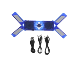 Base de refrigeración para portátil Yhl con 2 ventiladores LED, plegable, USB, portátil, DR 2009