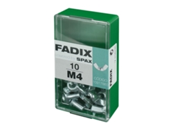Caja S 10 Unidades. Tuerca Autoblocante Zinc M 4 Fadix CONFORHOME