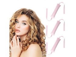 Kit de peinado con 3 rizadores térmicos que no dañan el cabello. Rizadores de cinta gruesa Rosewell.