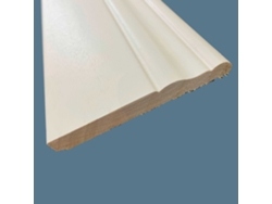 Barra ETERNAL PARQUET de 2,10 Metros Lineales de Perfil Ashlar Para Boiserie en Madera Maciza de Ayous Lacada en Blanco