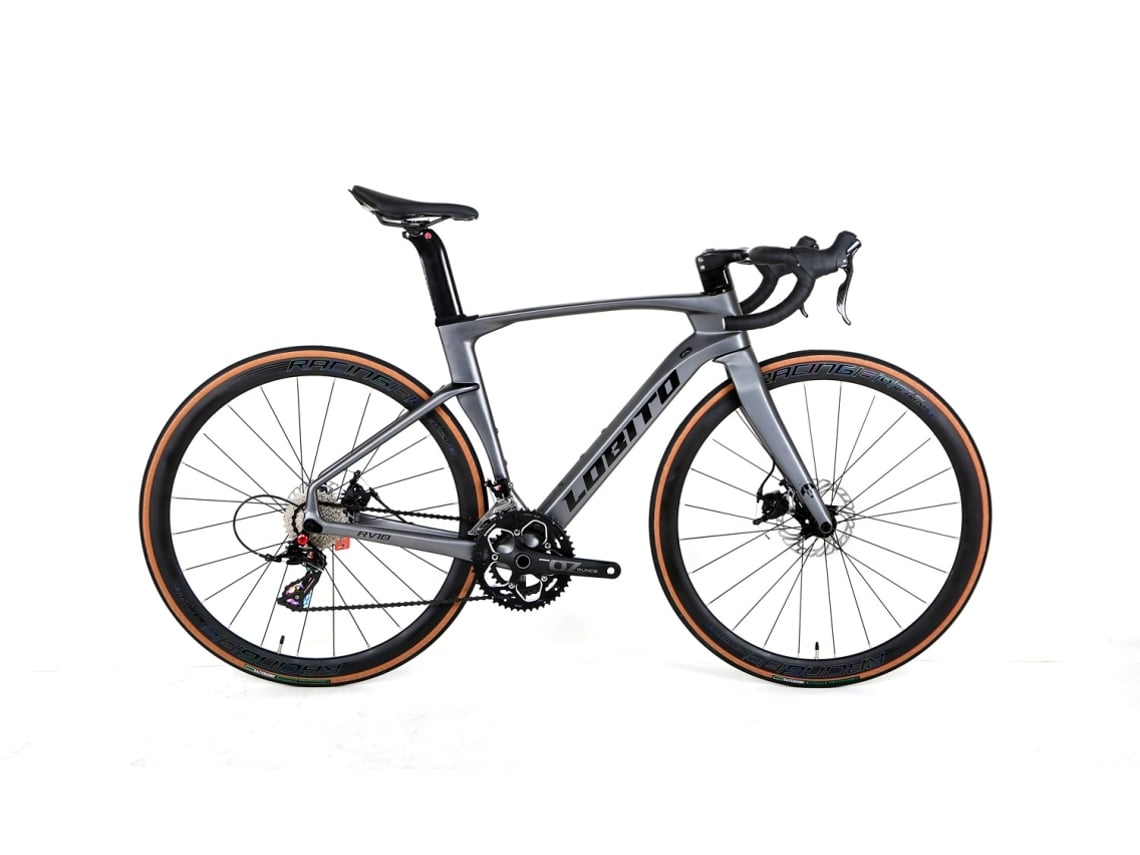 Bicicleta De Carretera De Carbono LOBITO Rv10 Gris Talla 45