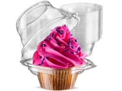 2026da-contenedores Individuales Para Cupcakes Prestee - Apilables, 50 Unidades, Alto Domed, Desechables, Multiuso