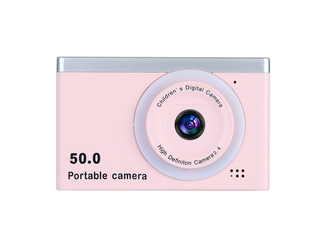 Câmera Portátil Do Ccd Da Câmera Digital M12 Ultra Hd Com Luz De Preenchimento Rosa