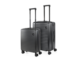 Juego De Maletas Rígidas Abs Jaslen Padua Antracita (43x65x27 Cm - 68l)
