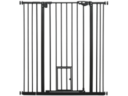 Portão Segurança Porta Pequena Automático 74-101x104,1 Cm Preto