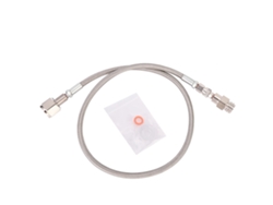 Manguera De Co2 De Alta Presión De 1 M Con Adaptador Directo G1/2 Para Tanque Externo Cga320 Plata