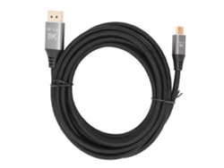 Cable Adaptador Mini Dp A Dp 1.4 8k De Alta Definición, 3 Metros, Para Ordenadores.