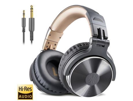 Oneodio Wired Professional Studio Pro DJ Auriculares con Micrófono sobre a oreja HiFi Monitor Música Auriculares para Teléfono PC