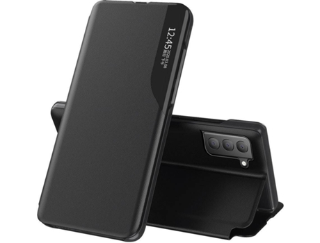 Carcasa Samsung Galaxy S21 fe LMOBILE Leather 46 Negro