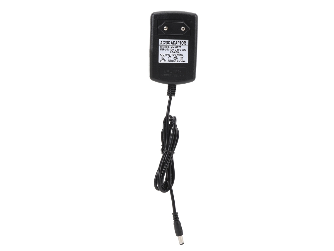 Cable De Alimentación Del Altavoz 6v Dc 2a 12w 5.5x2.5mm Enchufe Eu Para Letrero Led Consola De Juegos Switch
