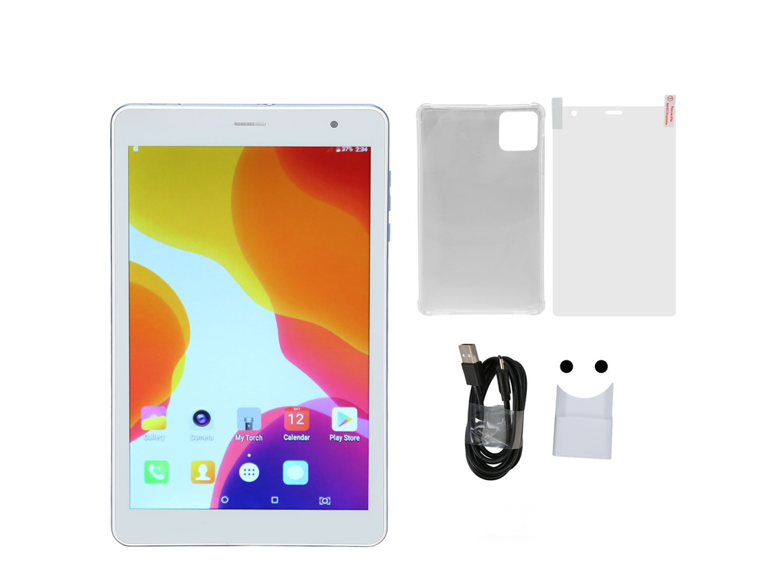 Tableta Android 10 de 8 pulgadas, CPU de cuatro núcleos, 5800 mAh, 4 GB de RAM, 64 GB de ROM, WiFi 5G, color dorado