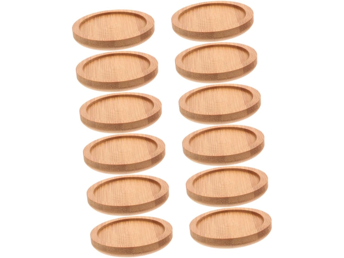 Design Clássico: Feitos De Bambu Redondo, Estes Porta-copos Adicionam Um Toque De Elegância E Realçam A