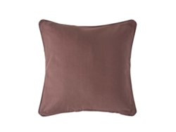 Homescapes Cotton Plain Chocolate Cushion Cover 30x30 Cm