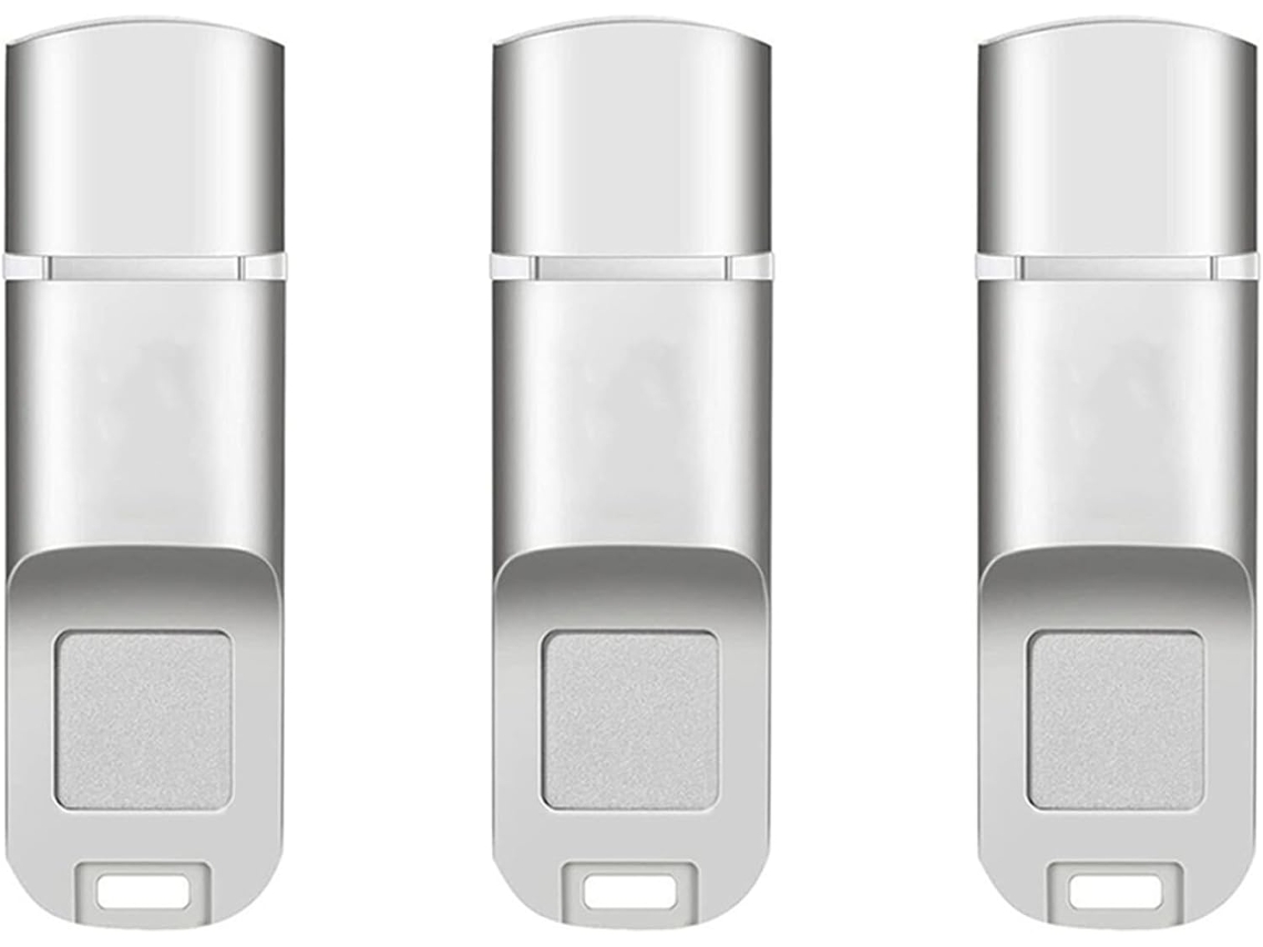 3 Unidades Flash Usb 3.0 Con Lector De Huellas Dactilares Y 32 Gb De Gestión De Privacidad De Claves