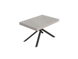 Mesa extensible Niket Cashmere 120/224x90 cm con patas antracita Itamoby