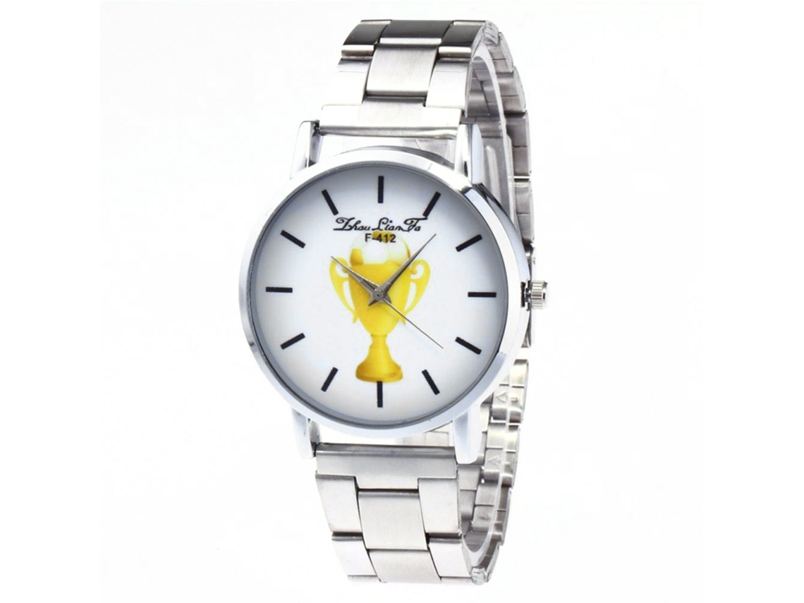 Reloj De Pareja Casual Con Caja De Aleación Y Correa De Acero Inoxidable
