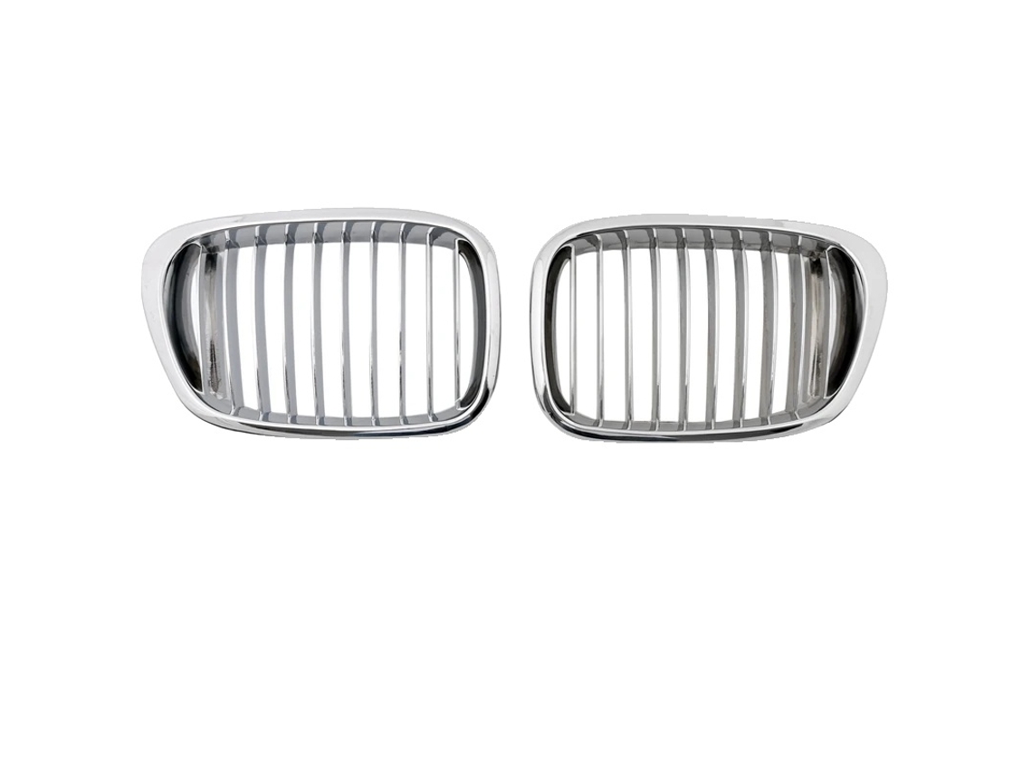 Parrillas deportivas, compatibles con el sedán de lujo Serie 5 E39, fácil instalación, cromadas (1999-2003) OEM
