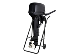 Soporte para motor fueraborda, diseño plegable, compatible con motores de 30 hp, construcción de acero resistente, OEM negro