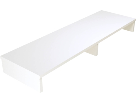 Soporte Monitor HENOR (Blanco - Madera - 100x26.5x12 cm)