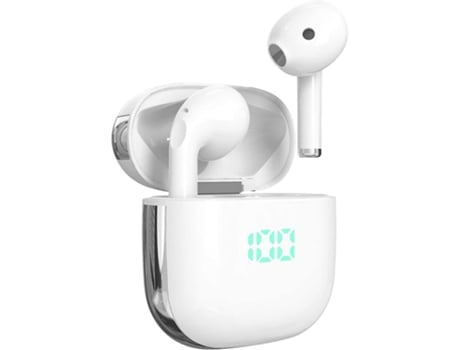Auriculares Verdadeiros Sem Fio Intraauriculares Horas Reprodução BISBISOUS Bluetooth Blanco