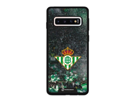 Funda Móvil Oficial Real Betis Fc para Samsung Galaxy S10 PHONECASES3D Piel Sintética Negro