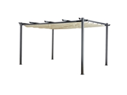 Pérgola independiente 3 4m CASSIS beige - estructura de aluminio HAPPY GARDEN