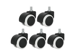 Ruedas Rodamiento Nailon 5,1 Cm Giratorias Para Muebles