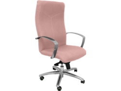 Silla de Escritorio Ejecutiva PYC Caudete Rosa con ruedas de parqué (Tejido - Brazos Fixos)