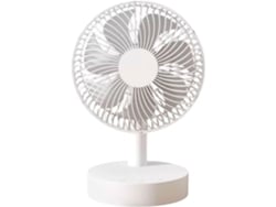 Ventilador De Mesa Portátil Ventilador Recargable Con Velocidad Viento Ajustable Material: Plástico Portátil
