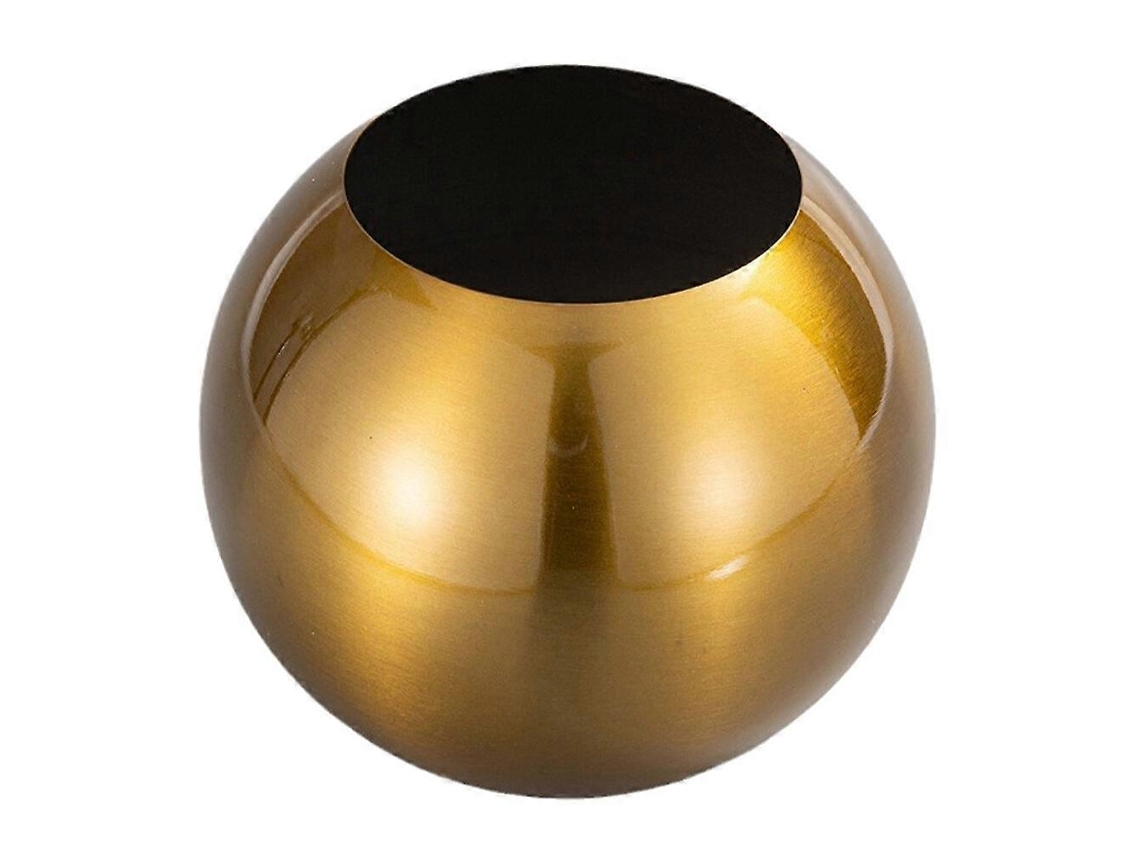 Maceta Esférica Moderna De Acero Inoxidable Para Plantas Suculentas Decorativa Centrepiece 12,00x8,00x8,00cm Dorado